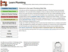 Tablet Screenshot of learnplumbing.co.uk
